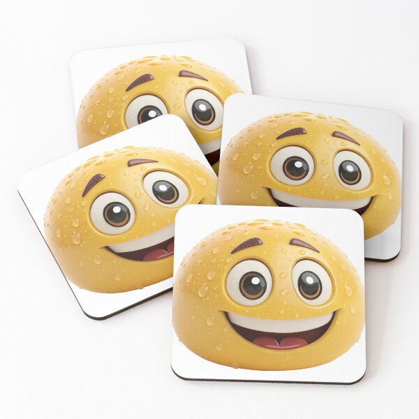 Item preview, emoji, emotion, emoticon, cute, cartoon, yellow, face, tiny, piggy, little, grinning face with sweat designed and sold by NAVAL00.