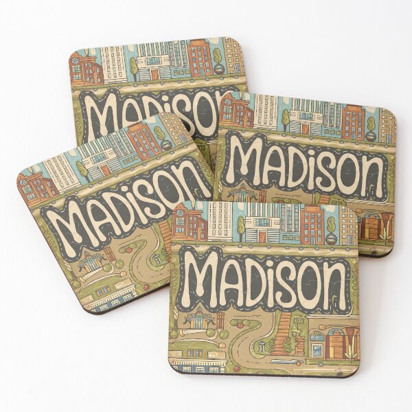 Item preview, Madison Whimsical City Life Abstract Vintage Zentangle Art designed and sold by Witty Shirts.