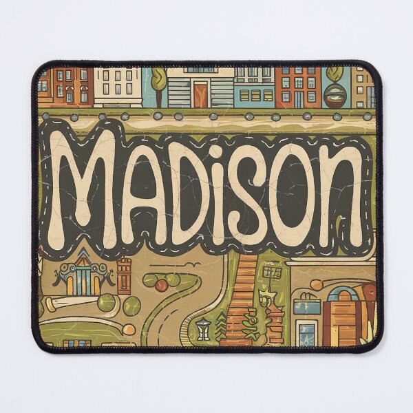 Item preview, Madison Whimsical City Life Abstract Vintage Zentangle Art designed and sold by Witty Shirts.