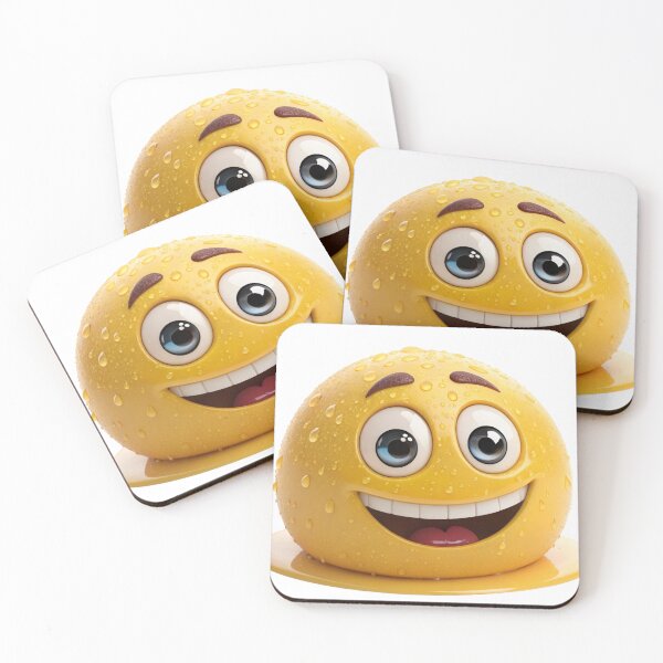 Item preview, emoji, emotion, emoticon, cute, cartoon, yellow, face, tiny, piggy, little, grinning face with sweat designed and sold by NAVAL00.