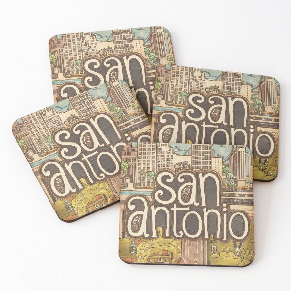 Item preview, San Antonio Whimsical City Life Abstract Vintage Zentangle Art designed and sold by Witty Shirts.