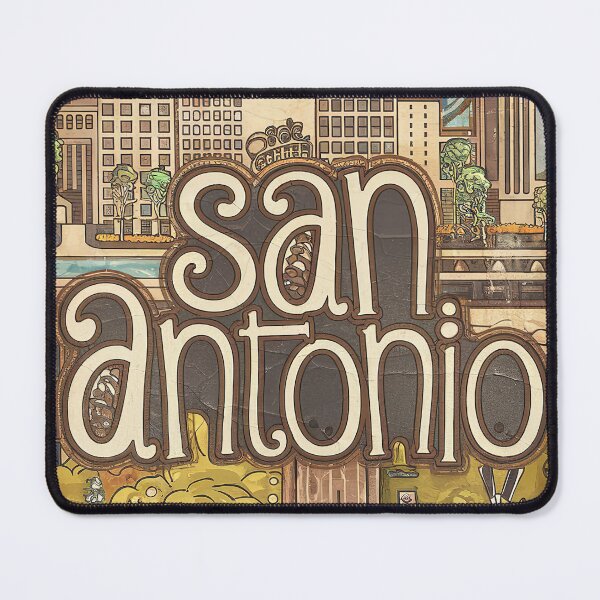 Item preview, San Antonio Whimsical City Life Abstract Vintage Zentangle Art designed and sold by Witty Shirts.