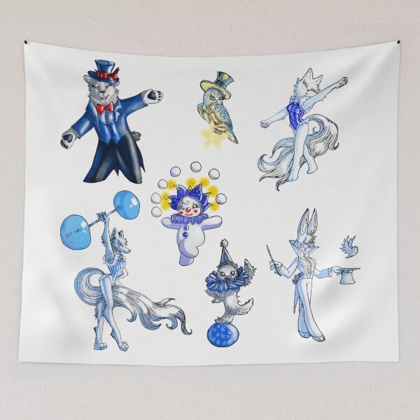 Item preview, Arctic Circus Pattern designed and sold by Brooksie Fontaine.