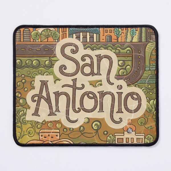 Item preview, San Antonio Whimsical City Life Abstract Vintage Zentangle Art designed and sold by Witty Shirts.