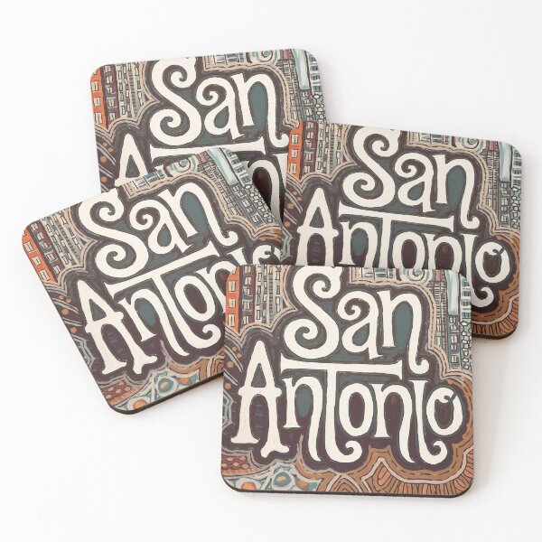 Item preview, San Antonio Whimsical City Life Abstract Vintage Zentangle Art designed and sold by Witty Shirts.