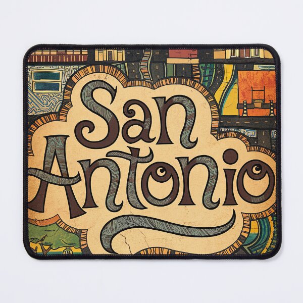 Item preview, San Antonio Whimsical City Life Abstract Vintage Zentangle Art designed and sold by Witty Shirts.