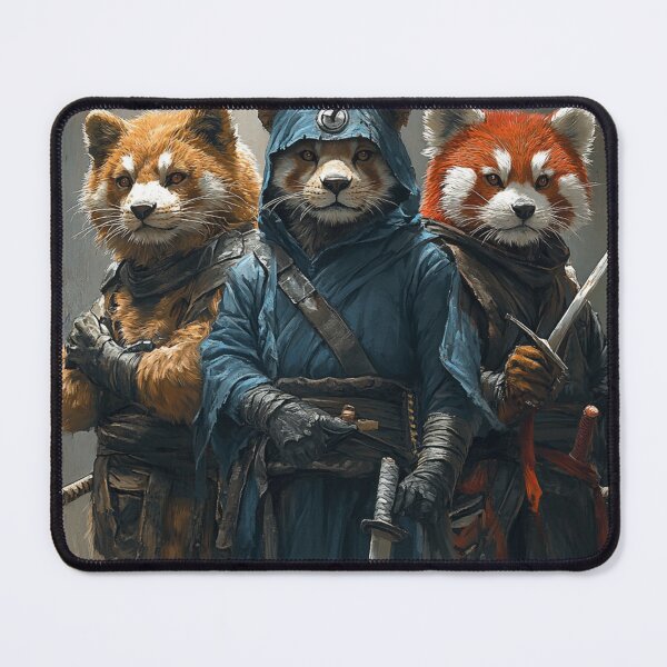 Item preview, Ninja Crew Lion, Red Panda and Bear designed and sold by GearGrafix.