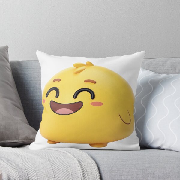 Item preview, emoji, emotion, emoticon, cute, cartoon, yellow, face, tiny, piggy, little, grinning squinting face designed and sold by NAVAL00.