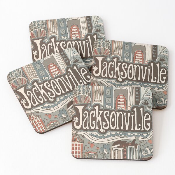 Item preview, Jacksonville Whimsical City Life Abstract Vintage Zentangle Art designed and sold by Witty Shirts.