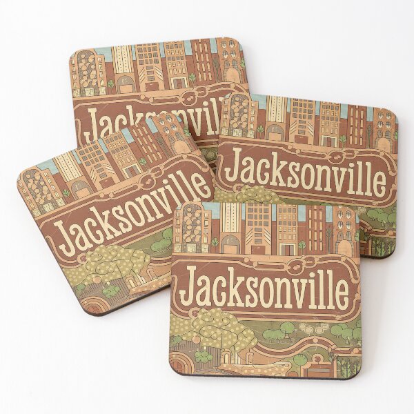 Item preview, Jacksonville Whimsical City Life Abstract Vintage Zentangle Art designed and sold by Witty Shirts.