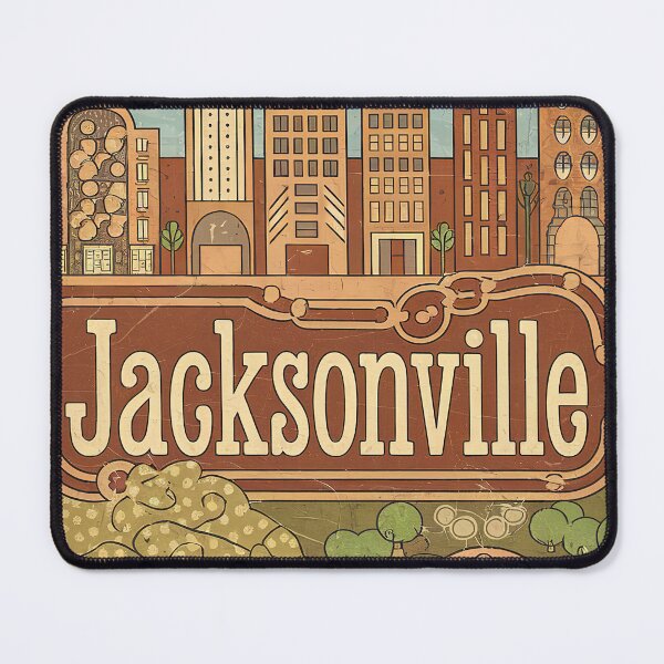 Item preview, Jacksonville Whimsical City Life Abstract Vintage Zentangle Art designed and sold by Witty Shirts.