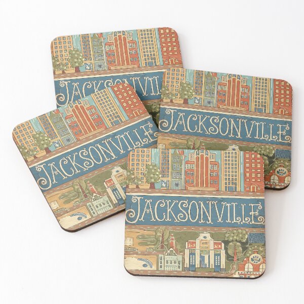 Item preview, Jacksonville Whimsical City Life Abstract Vintage Zentangle Art designed and sold by Witty Shirts.