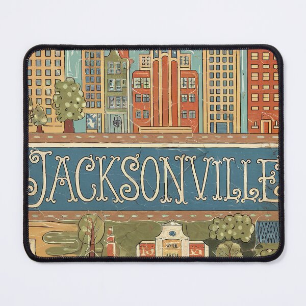 Item preview, Jacksonville Whimsical City Life Abstract Vintage Zentangle Art designed and sold by Witty Shirts.