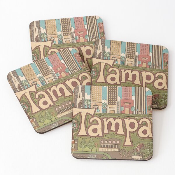 Item preview, Tampa Whimsical City Life Abstract Vintage Zentangle Art designed and sold by Witty Shirts.
