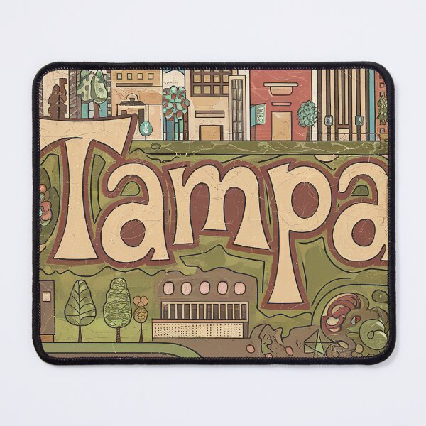 Item preview, Tampa Whimsical City Life Abstract Vintage Zentangle Art designed and sold by Witty Shirts.