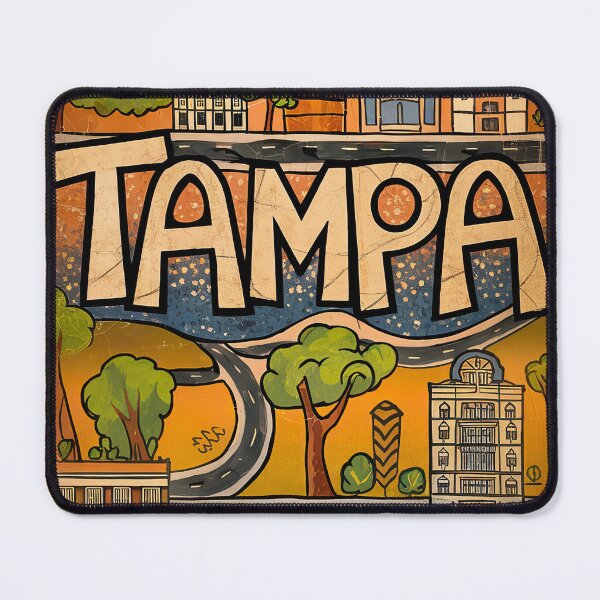 Item preview, Tampa Whimsical City Life Abstract Vintage Zentangle Art designed and sold by Witty Shirts.