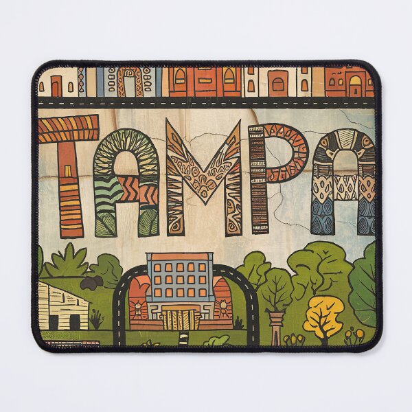Item preview, Tampa Whimsical City Life Abstract Vintage Zentangle Art designed and sold by Witty Shirts.