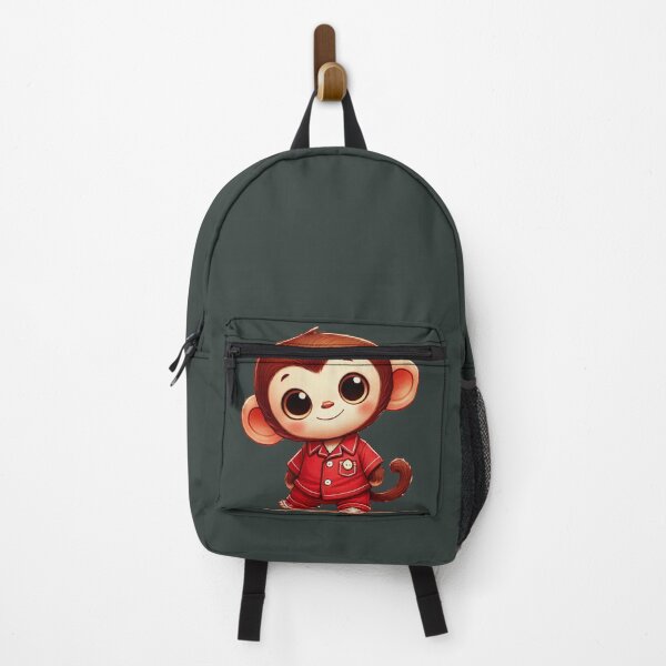 Item preview, Adorable Monkey in Red Pajamas designed and sold by ArtyRed.