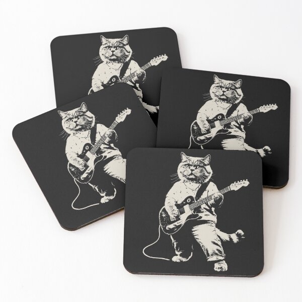 Item preview, Rock Cat Playing Guitar designed and sold by ArthousePromos.