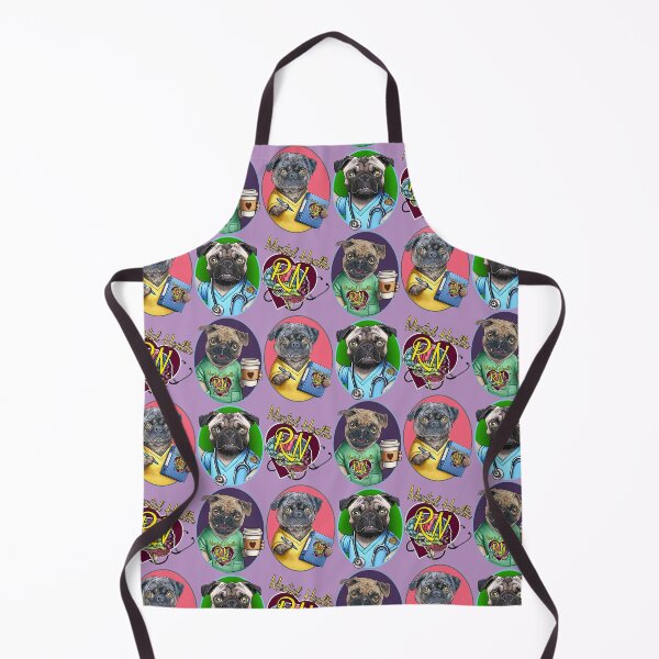 Item preview, Pug Mental Health Nurses designed and sold by FivePugs.