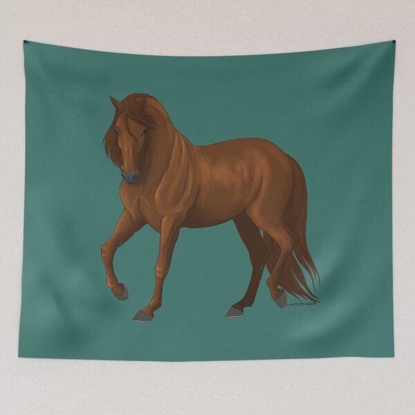 Item preview, Trotting Chestnut Andalusian Horse designed and sold by DappledMoon.