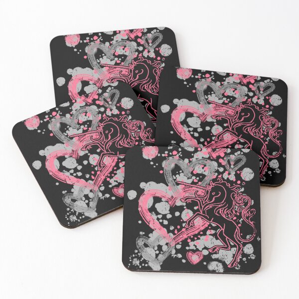 Item preview, Hearts And Unicorns designed and sold by JanGrackle.