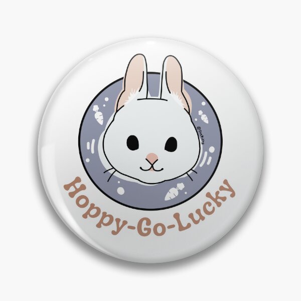 Item preview, Happy go lucky rabbit designed and sold by Duckittyu.