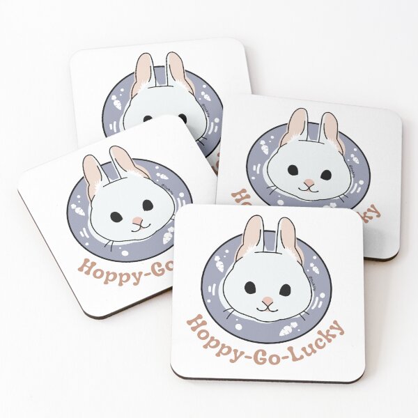 Item preview, Happy go lucky rabbit designed and sold by Duckittyu.