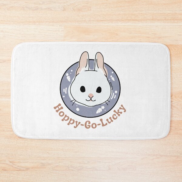 Item preview, Happy go lucky rabbit designed and sold by Duckittyu.