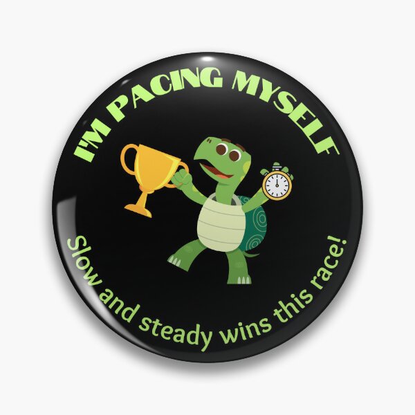 Item preview, Pacing Turtle: Slow and Steady Wins This Race! designed and sold by LongHaulHumor.