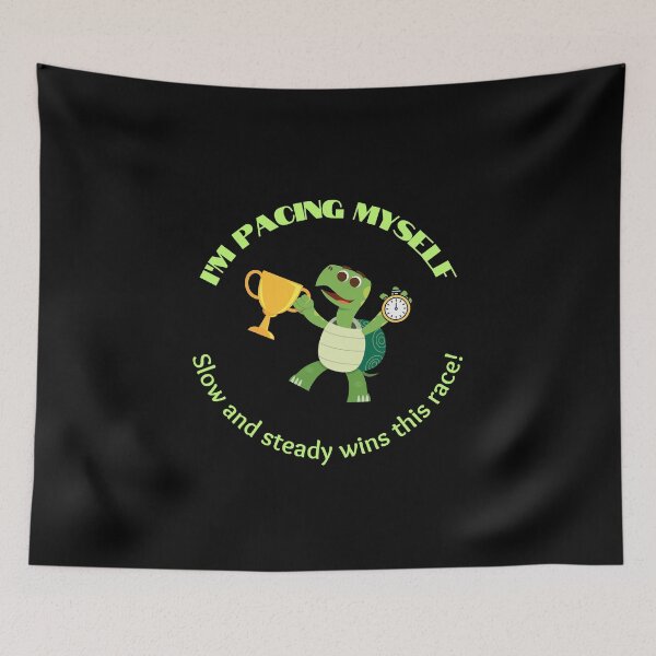 Item preview, Pacing Turtle: Slow and Steady Wins This Race! designed and sold by LongHaulHumor.