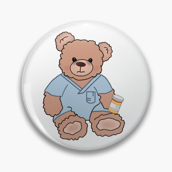 Item preview, Burnt Out Nurse Teddy Bear designed and sold by CozyCrafts04.