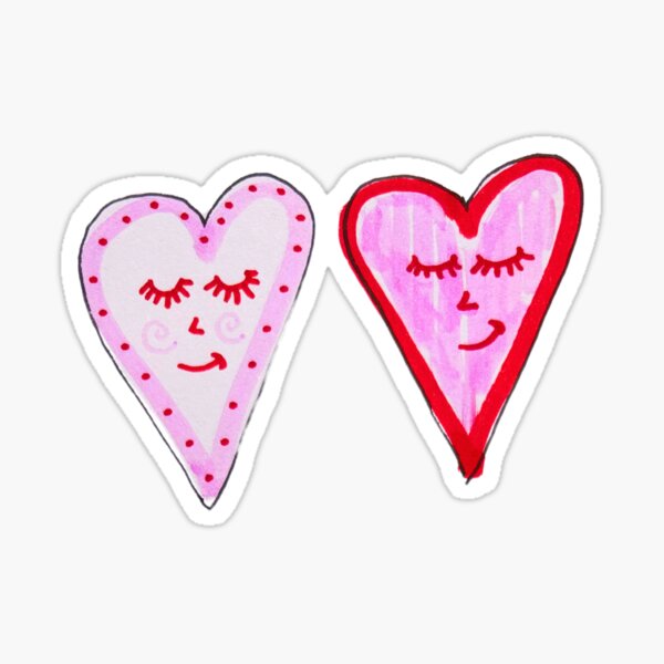 Item preview, Cute Heart Faces designed and sold by livebrave3.