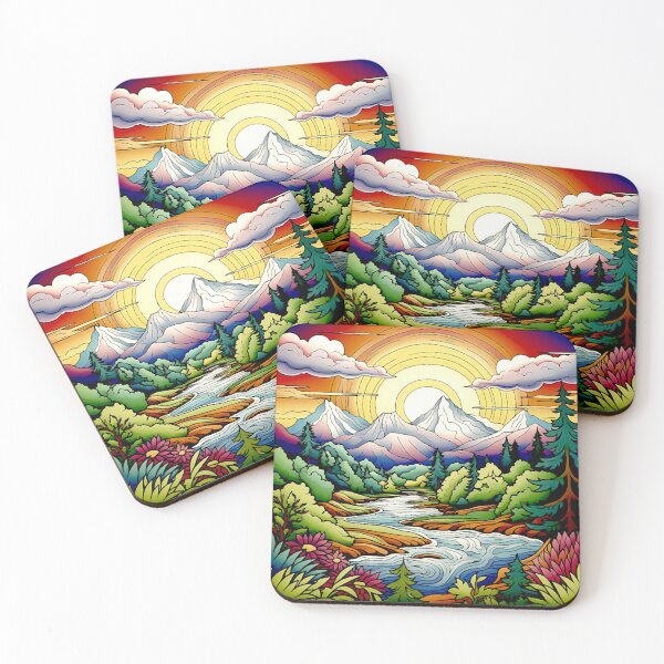 Item preview, Mountain River Sunrise designed and sold by ViaARTfactory.
