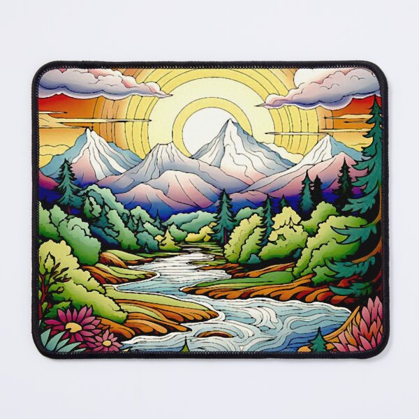 Item preview, Mountain River Sunrise designed and sold by ViaARTfactory.