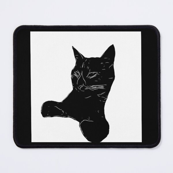 Item preview, Black and white Cozy cat designed and sold by Punkinchunk.