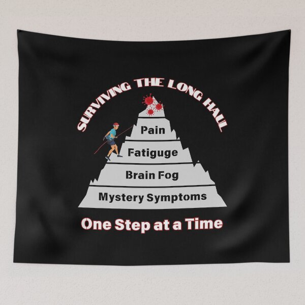 Item preview, Surviving the Long Haul One Step at a Time (for dark colors) designed and sold by LongHaulHumor.