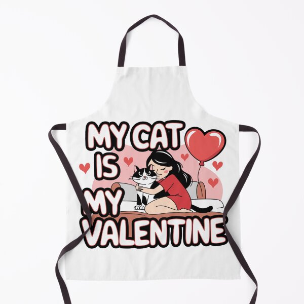 Item preview, My Cat Is My Valentine - Valentines Design designed and sold by Peter Stawicki.