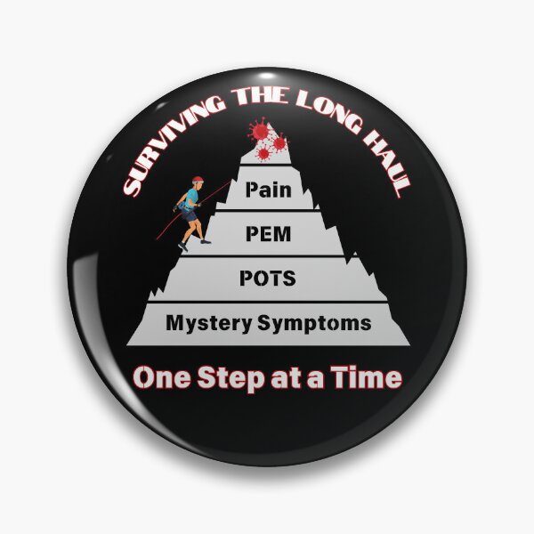 Item preview,  Version #2 for dark colors: PEM, POTS Surviving the Long Haul designed and sold by LongHaulHumor.