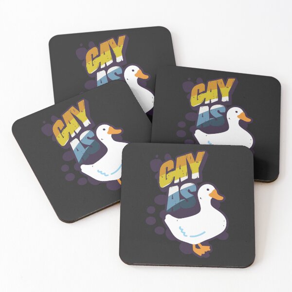 Item preview, Aroace Gay as Duck LGBT Asexual Aromantic Pride Flag designed and sold by Clara Hollins.