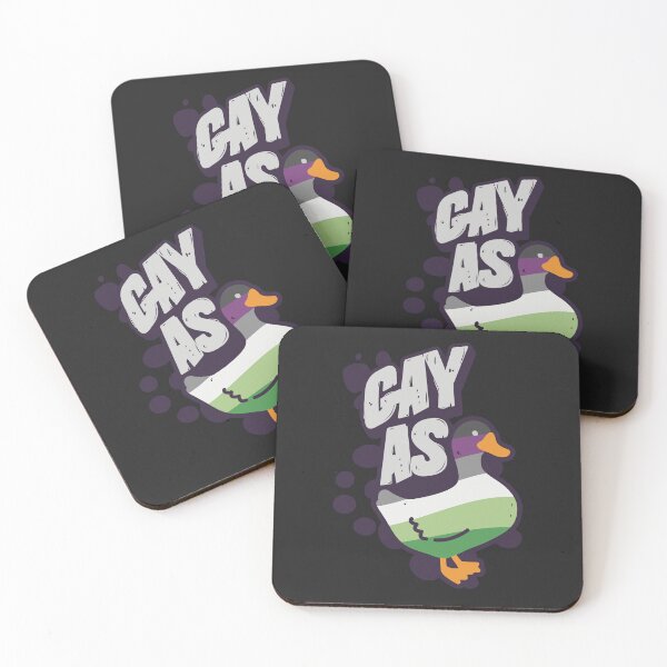 Item preview, Aroace Gay as Duck LGBT Asexual Aromantic Pride Flag designed and sold by Clara Hollins.