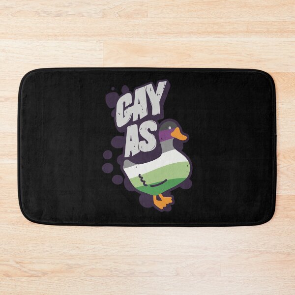 Item preview, Aroace Gay as Duck LGBT Asexual Aromantic Pride Flag designed and sold by Clara Hollins.