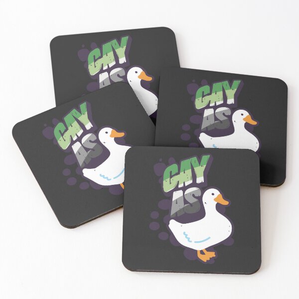 Item preview, Aromantic Gay as Duck LGBT Pride Flag designed and sold by Clara Hollins.