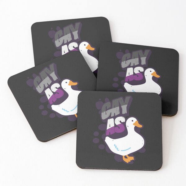 Item preview, Asexual Gay as Duck LGBT Pride Flag designed and sold by Clara Hollins.
