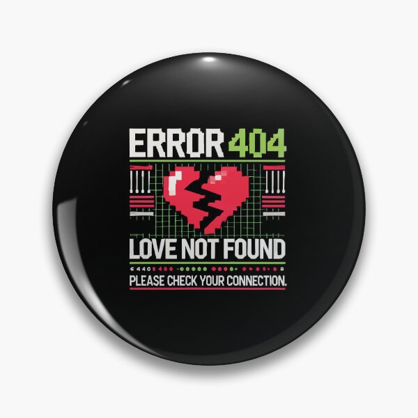 Item preview, Error 404 Love Not Found Funny Anti Valentines Day designed and sold by chantastical.