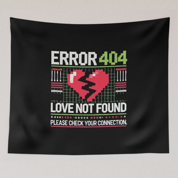 Item preview, Error 404 Love Not Found Funny Anti Valentines Day designed and sold by chantastical.