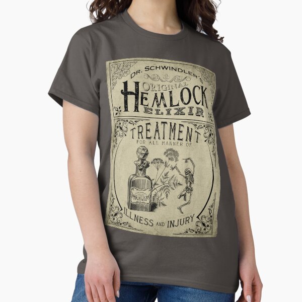 Item preview, Dr. Schwindler's Original Hemlock Elixir Vintage Label designed and sold by SketchyCrow.