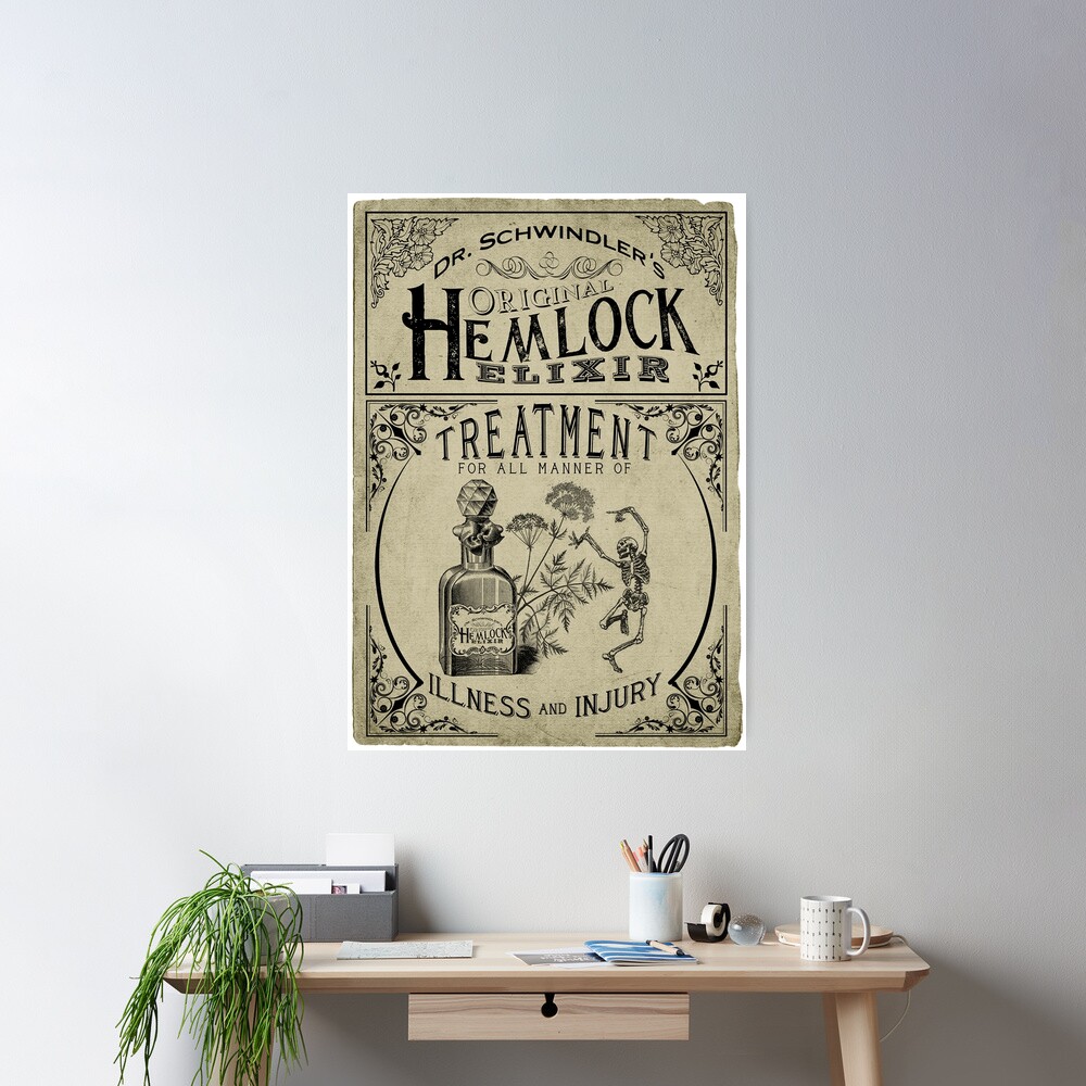 Dr. Schwindler's Original Hemlock Elixir Vintage Label