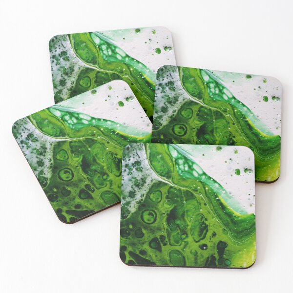 Item preview, Emerald Green River Paint Pour designed and sold by Havocgirl.