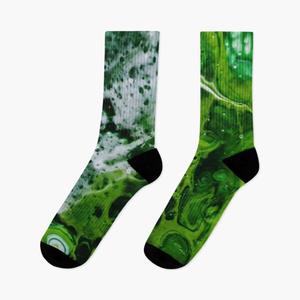 Item preview, Emerald Green River Paint Pour designed and sold by Havocgirl.